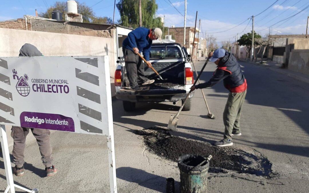 Avances en el plan de bacheo en la ciudad