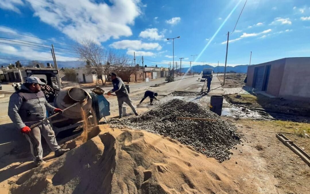 Avances en obras de hormigonado en la Avenida de Circunvalación